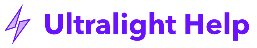 Ultralight Help Center home page